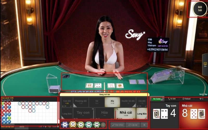 Hướng dẫn xem giao diện đặt cược baccarat online Hướng dẫn xem giao diện đặt cược baccarat online