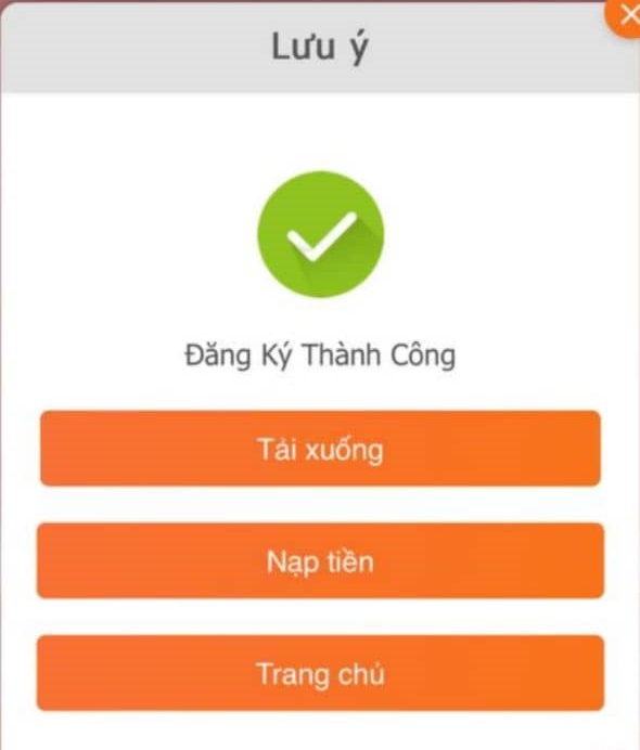Báo đăng ký thành công là bạn đã hoàn tất đúng Báo đăng ký thành công là bạn đã hoàn tất đúng