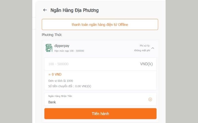 Nạp tiền AE789 qua ngân hàng địa phương Nạp tiền AE789 qua ngân hàng địa phương