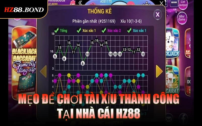 Mẹo Để Chơi Tài Xỉu Thành Công Tại Nhà Cái HZ88